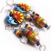 10 pairs ethnic handpainted ceramic Earrings