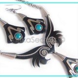Lot 10 Sets – Bull’s Horn Necklaces + Earrings