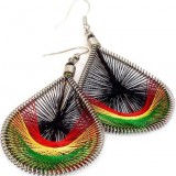 40 Pairs Dream Catcher Thread Rasta Earrings