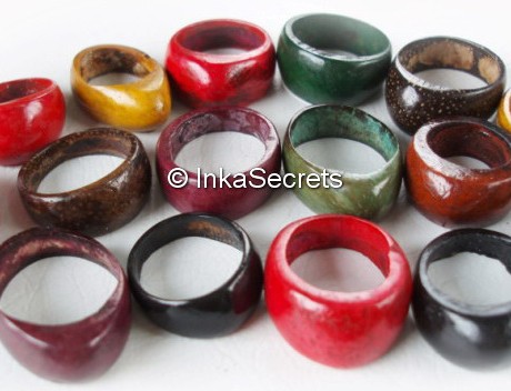 New!! Lot 100 Ethnic Colorfull Coconut Ring