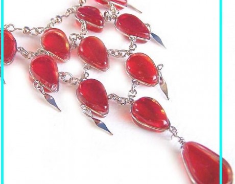 Lot 40 Alpaca Silver Murano Glass Necklaces