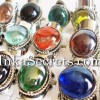 NEW !! 100 Gem glass Rings – ADJUSTABLE