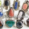 Lot 120  rings Semi precius stone ADJUSTABLE