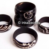 New!! 50 Handcarver Tawa Rings Assorted