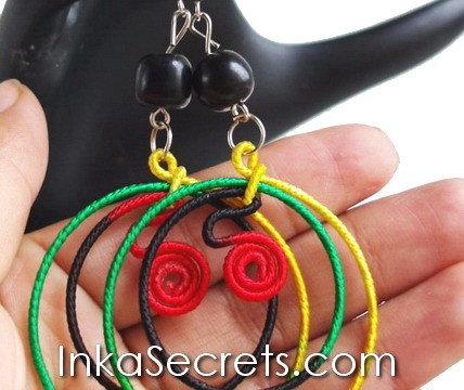 120 Pairs RASTA Earrings Macrame thread