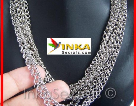 Lot of 250 Chains of alpaca silver
