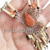 Lot 25 Bamboo Necklaces w/ Semi Precious Stone