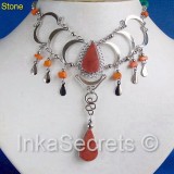 42 Alpaca Silver Necklaces with Stone