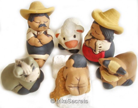 Peruvian Ceramic Christmas Nativity