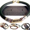 180 bracelets leather bronze copper