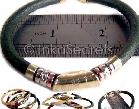 180 bracelets leather bronze copper