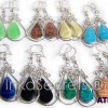120 Pairs Alpaca Silver Earrings with Semi precious Stone
