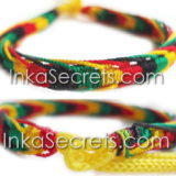 100 Rasta Friendship Bracelets, Fishbone Knot