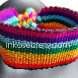 100 Rainbow Woven Friendship Bracelets