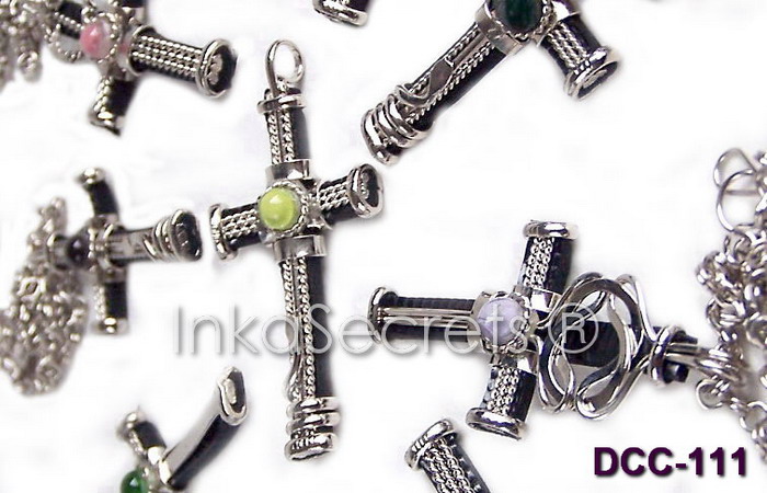 100 RELIGIOUS CROSS PENDANTS WITH CHAIN WHOLESALE PERU  