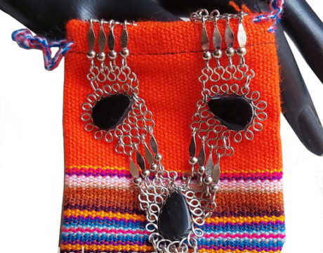 100 Peruvian Manta Textile Jewelry Pouches