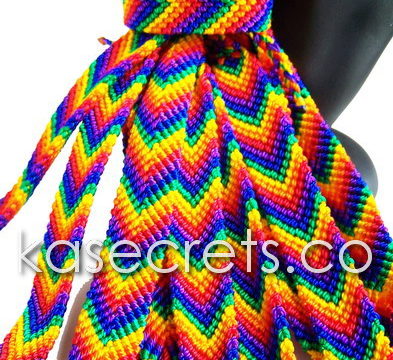 100 Rainbow Friendship Bracelets, Palm Tree
