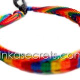 200 Rainbow Friendship bracelets, Fishbone Knot