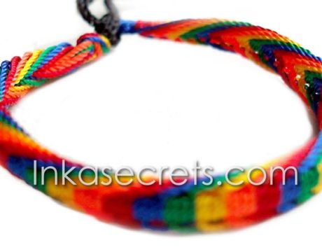 200 Rainbow Friendship bracelets, Fishbone Knot