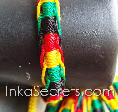 1000 Rasta Friendship Bracelets, Fishbone Knot