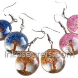 100 Pairs Tree of Life Earrings with Stone