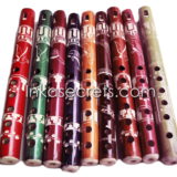 40 Colorful Bamboo Carved Flute