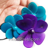 30 Tagua Flower Necklace