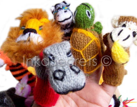 100 Peruvian Handcrafted Finger Puppets