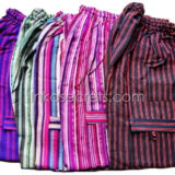 25 Peruvian Stripe Cotton Hippie Pants – L