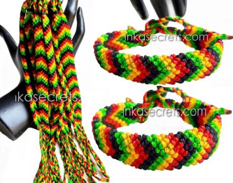 250 Rasta Friendship Bracelet – Arrow Style