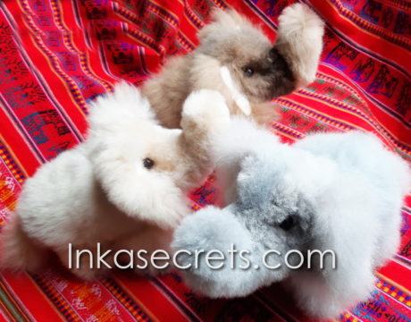 10 Elephant Stuffed Animal with Alpaca Fur