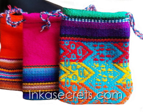 250 Peruvian Manta Textile Jewelry Pouches
