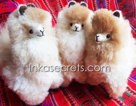 12 Adorable Alpaca Plush Toy with Alpaca Fur