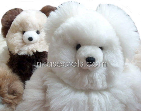 10 Peruvian Baby Alpaca Bear Plush – 20″