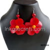 120 Tagua Flower Earrings