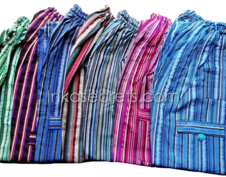 25 Peruvian Stripe Cotton Hippie Pants – XXL 25 Peruvian Stripe Cotton Hippie Pants – XXL