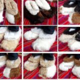 10 Peruvian Baby Alpaca Slippers – Extra Large Size