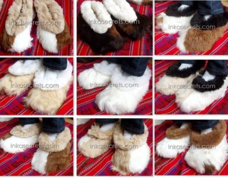 10 Peruvian Baby Alpaca Slippers – Extra Large Size