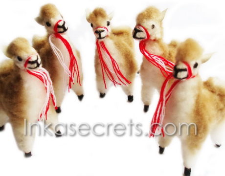 50 Standing Vicuña Alpaca Fur Stuffed Animal