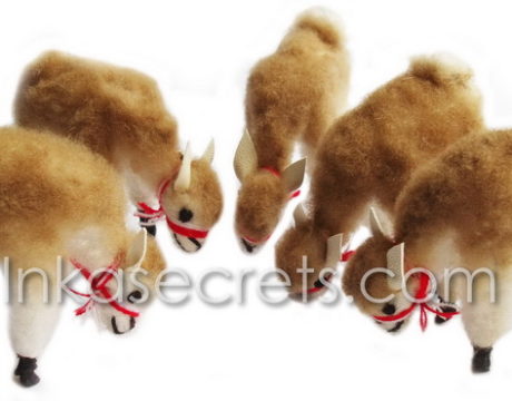 250 Grazing Vicuña Alpaca Fur Stuffed Animal