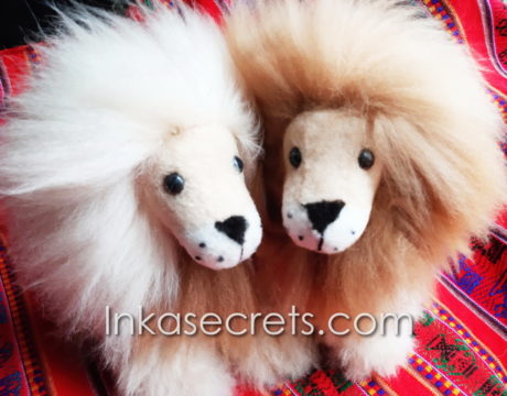 12 Lion Stuffed Animal with Alpaca Fur