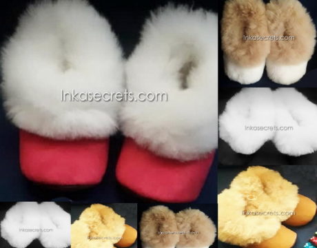 50 Children Alpaca Fur Slippers