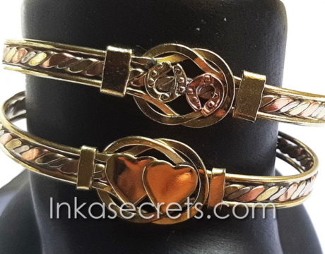 100 Copper Bracelets with Three Metals