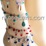 50 Alpaca Alloy Semi-Precious Stone Anklets