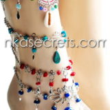 50 Alpaca Alloy Semi-Precious Stone Anklets