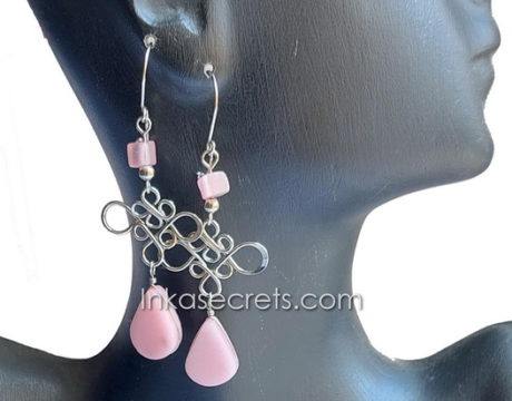 250 Pairs Alpaca Silver Earrings with Stone