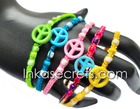 25 Peace Sign Friendship Bracelets