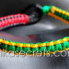 100 Braided Rasta Friendship Bracelets