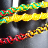 250 Rasta Friendship Bracelets with Screw Design