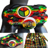 1000 Ceramic Beaded Rasta Friendship Bracelets